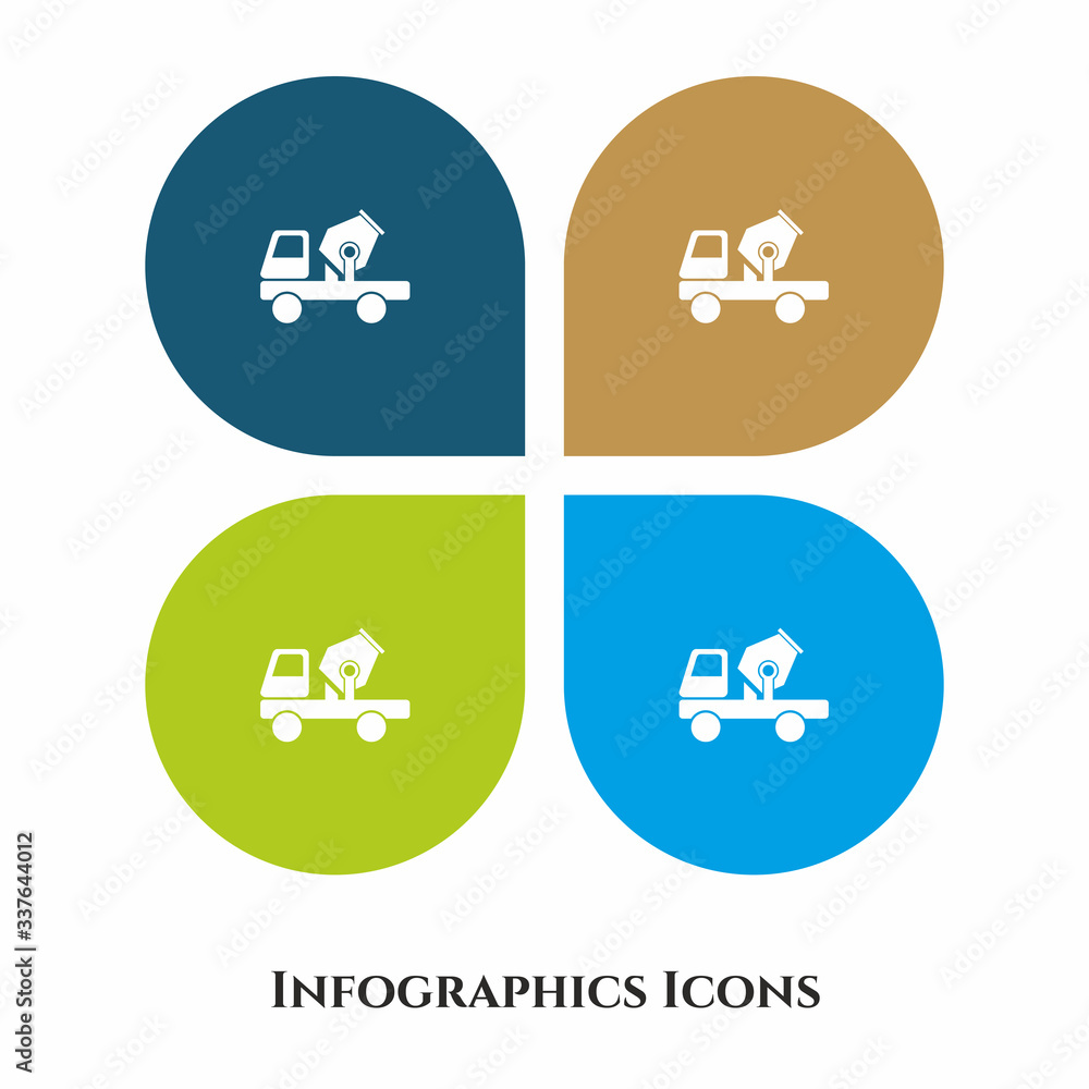 Cement Concrete Mixer Vector Illustration icon for all purpose. Isolated on 4 different backgrounds. Cement Concrete Mixer Vector Illustration icon for all purpose. Isolated on 4 different backgrounds.