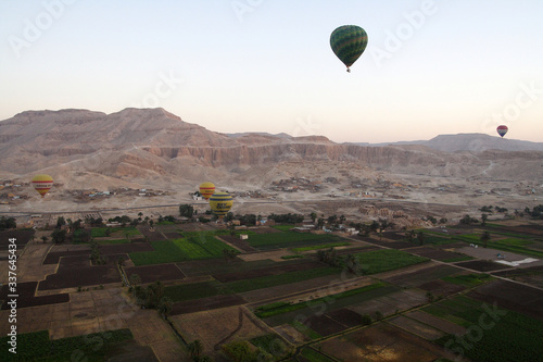  Balloon landscapes in Egypt at sunrise
