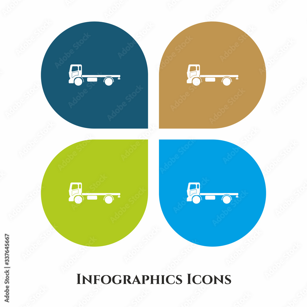 Truck Vector Illustration icon for all purpose. Isolated on 4 different backgrounds. Truck Vector Illustration icon for all purpose. Isolated on 4 different backgrounds.