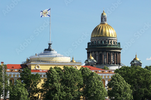 Saint Isaac`s Cathedral cupola, Saint-Petersburg photo