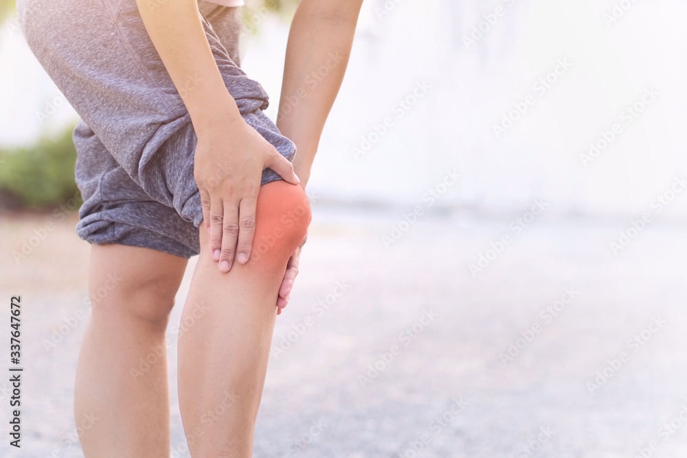Runners have sore knees May be caused by the stress of the muscles and bones.