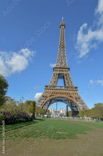 A Close Up View Of Eiffel Tower In Paris, France. The Tower Was Named After The Engineer Gustave Eiffel, Whose Company Designed And Built The Tower © Saman Weeratunga