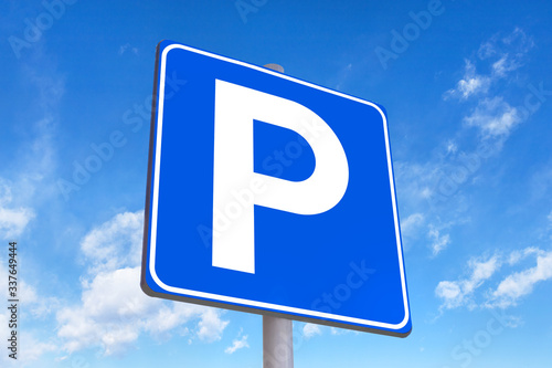 Parking traffic sign