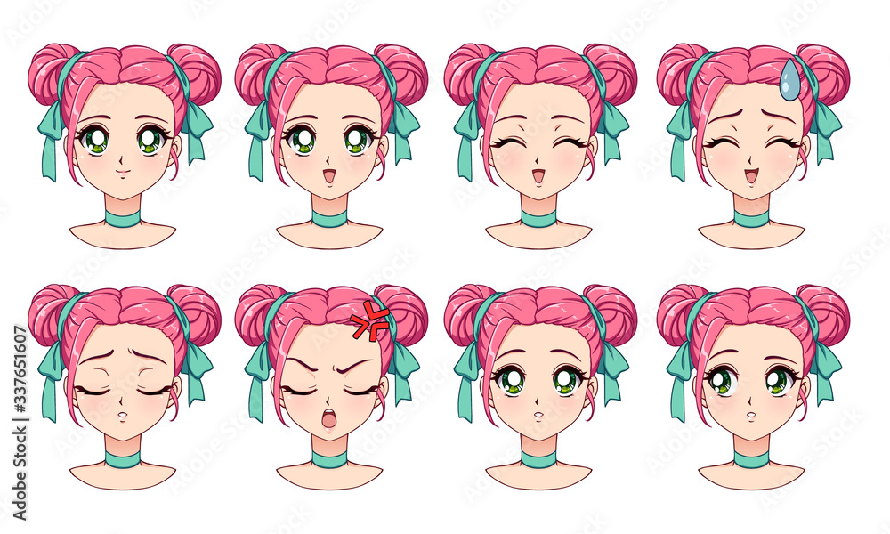 Premium Vector Cute anime girls eyes. manga face expressions, faces roblox  girl - thirstymag.com