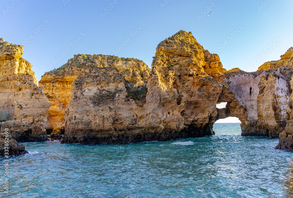 Ponta da Piedade  cliff in Lagos, Algarve, Portugal
