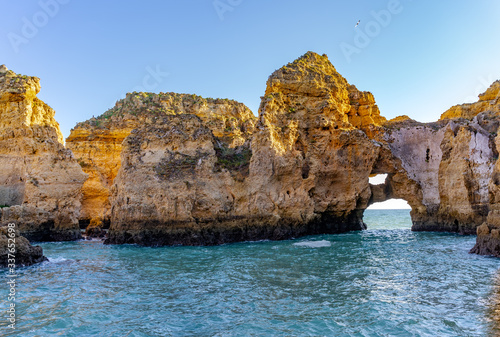 Ponta da Piedade cliff in Lagos, Algarve, Portugal