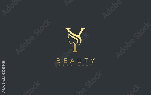 Letter Y Beauty Face Logo Design