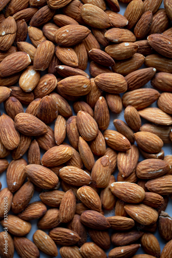 Almond background with copy space Almond background with copy space