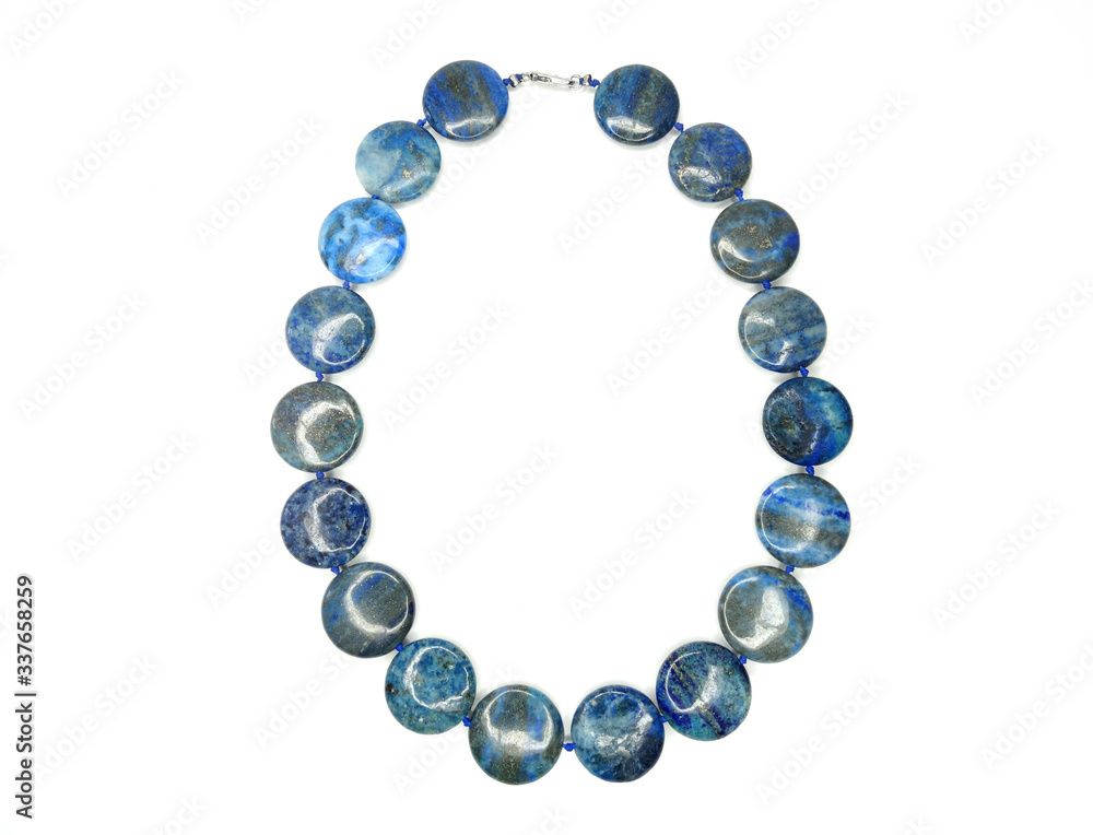 Obraz premium fashion beads necklace jewelry with semigem crystals jasper