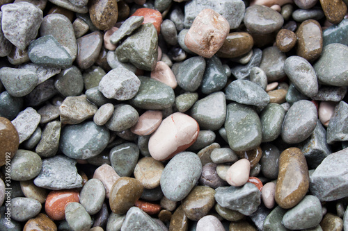 Stones pebble abstract background. Beach rocks