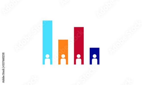 Exit polling icon vector  illustration photo