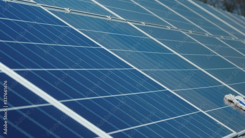 Cleaning contaminated sun panels from dust and dirt Cleaning contaminated sun panels from dust and dirt