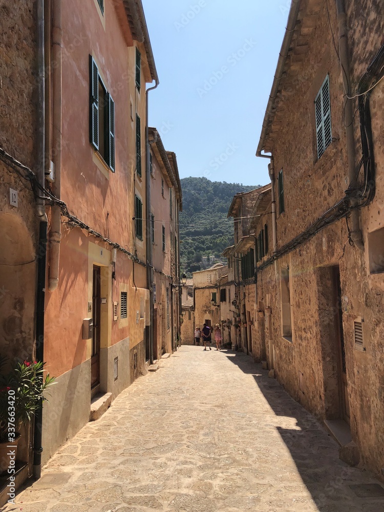 narrow street in the old town