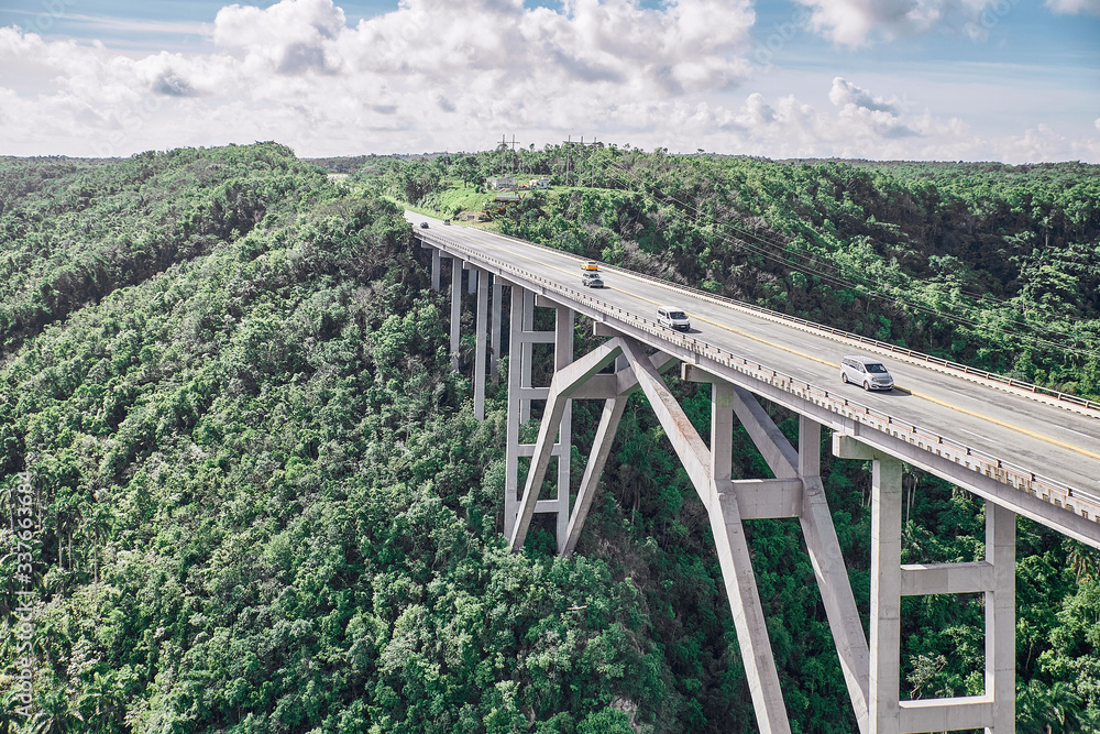 large road bridge in the tropics
