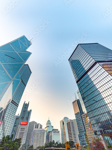 Modern office buildings in Hong Kong. © Subodh