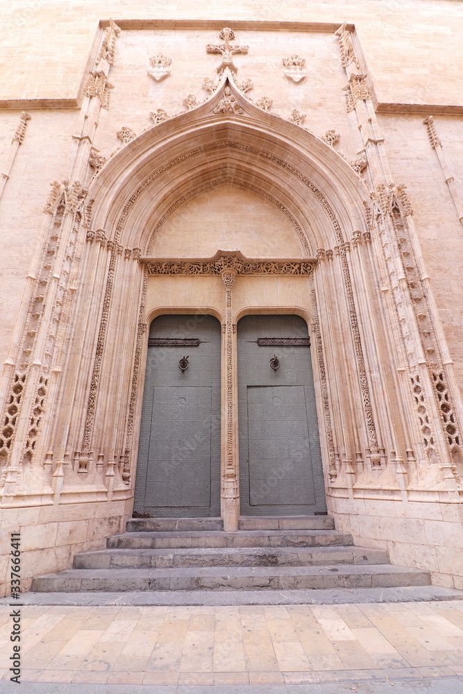 Portal of the Lonja de la Seda (15th-16th century), UNESCO World Heritage List, Valencia, Spain