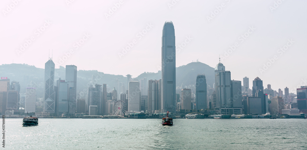 Obraz premium Hong Kong skyline ,China.