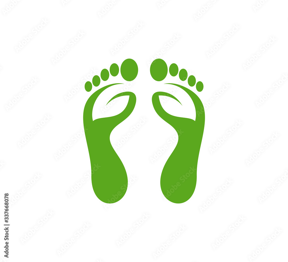 Nature Foot logo vector template, Creative of Foot logo design concepts Nature Foot logo vector template, Creative of Foot logo design concepts