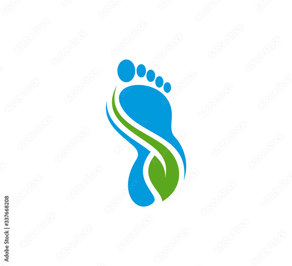 Nature Foot logo vector template, Creative of Foot logo design concepts Nature Foot logo vector template, Creative of Foot logo design concepts
