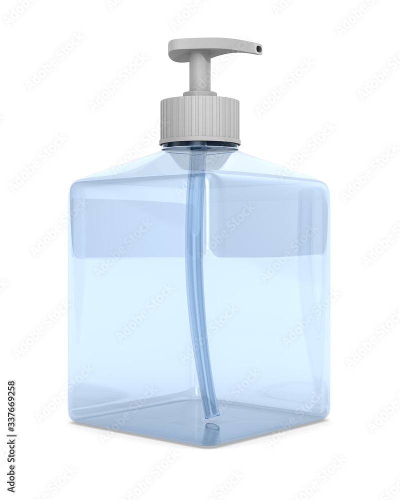 transparent airbrush on white background. Isolated 3d illustration transparent airbrush on white background. Isolated 3d illustration