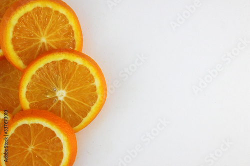 orange on a white background