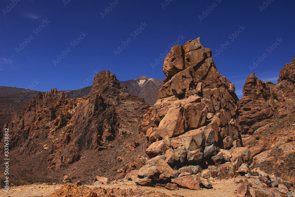Roques de Garcia mit Blick auf den El Teide, Teneriffa Roques de Garcia mit Blick auf den El Teide, Teneriffa