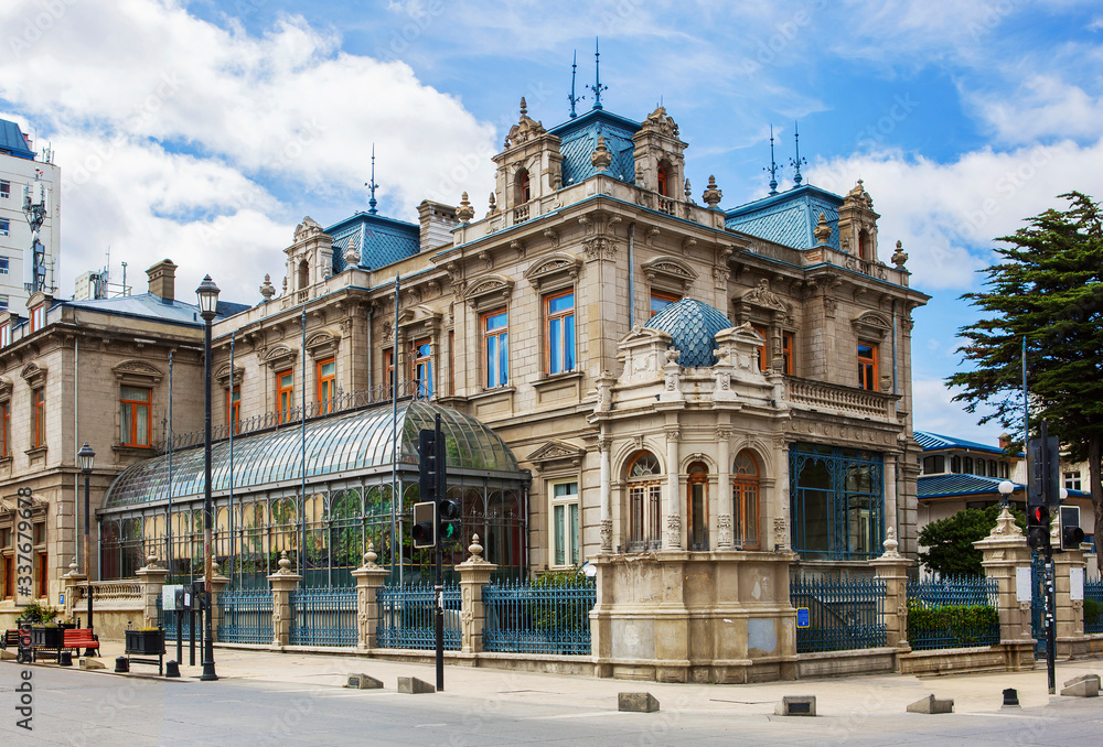 Punta Arenas, Chile, Sarah Braun's Mansion (Palacio Sara Braun).
 The Palace was built in 1905 by the famous French architect Numa Mayer in the neoclassical style.