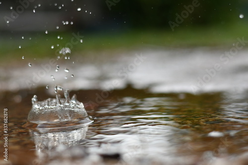 water splash isolated for background