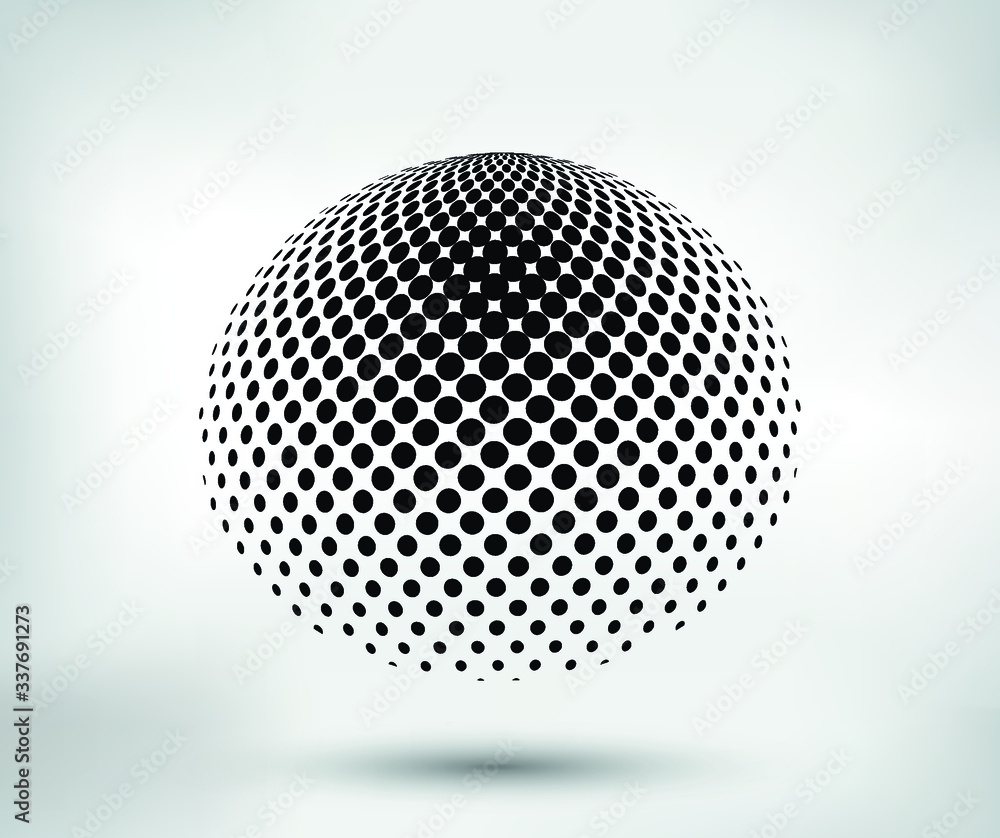 Abstract halftone logo design. Abstract halftone logo design.