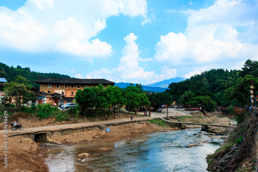 Two hundred years old Tulou in Fujian, China.