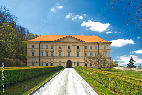 Fototapeta Naklejka Na Ścianę i Meble -  Boskovice castle from the front in the Czech Republic, Europe