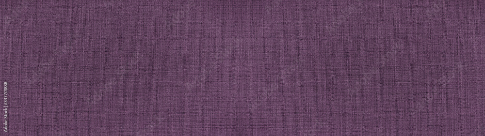Fototapeta premium Purple delight natural cotton linen textile texture background banner panorama