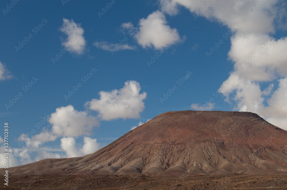 Red Mountain. La Oliva. Fuerteventura. Canary Islands. Spain.	