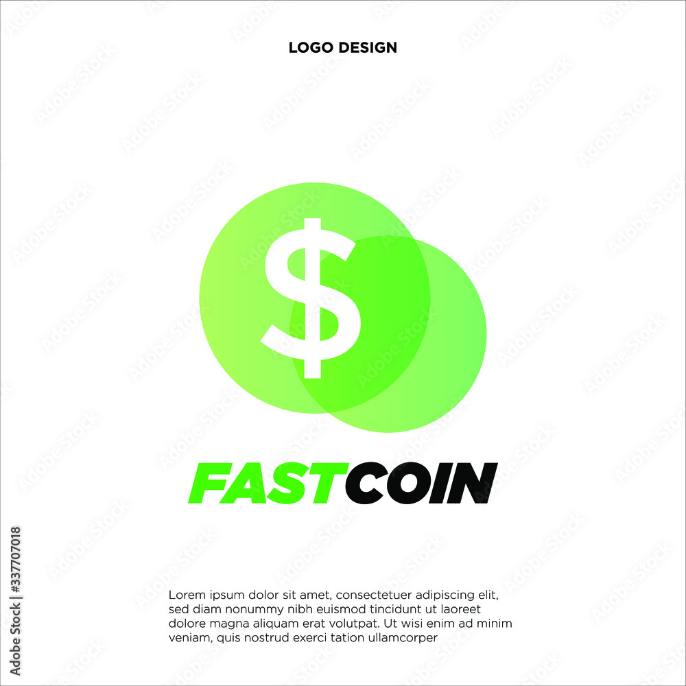 Fast Coin Logo designs concept vector, Fast Cash logo template, Money logo designs Fast Coin Logo designs concept vector, Fast Cash logo template, Money logo designs
