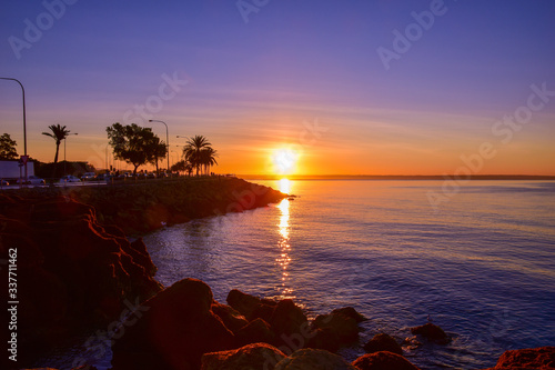 Sunrise over palma de mallorca