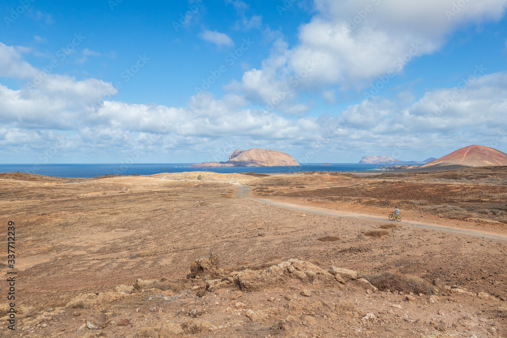 Landscape on island La Grasiosa, Canary Islands