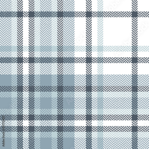 Plaid pattern seamless vector texture for flannel shirt, blanket, throw, duvet cover, skirt, trousers, or other modern summer, autumn, winter fabric design.