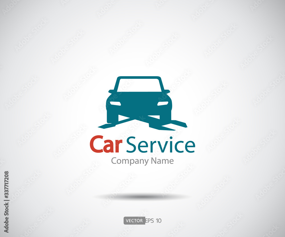 Obraz premium Car service icon, Auto Repair, Flat Maintenance logo design Vector illustration