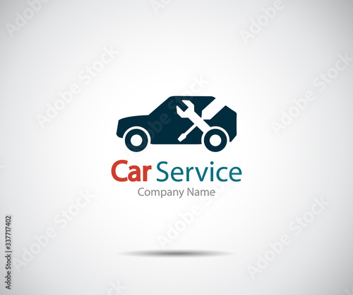 Car service icon, Auto Repair, Flat Maintenance logo design Vector illustration