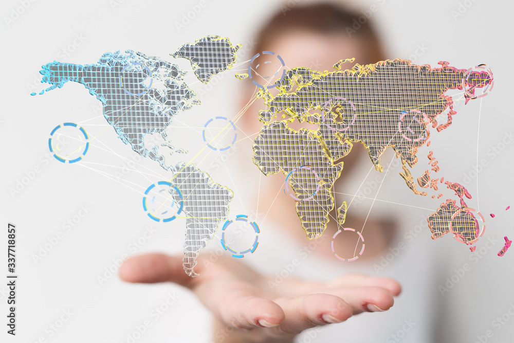 Structure of world economy, communication network.. Structure of world economy, communication network..