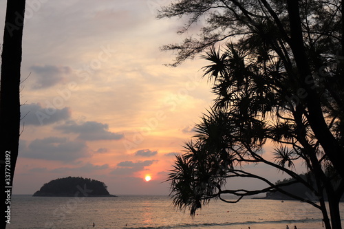 Wonderful sunset evenings in Thailand