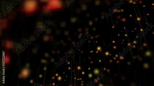 concept technology circle and line particle background,selective focus 