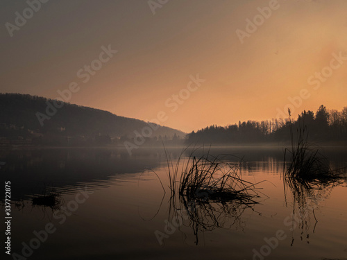 Sunrise over the lake