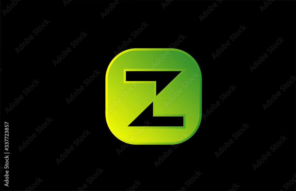 green black Z alphabet letter logo icon design for business and company green black Z alphabet letter logo icon design for business and company