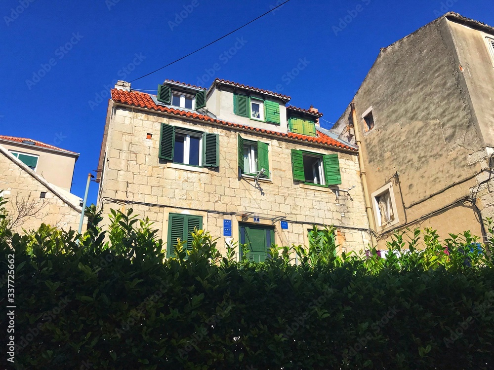 old house in the village of crete