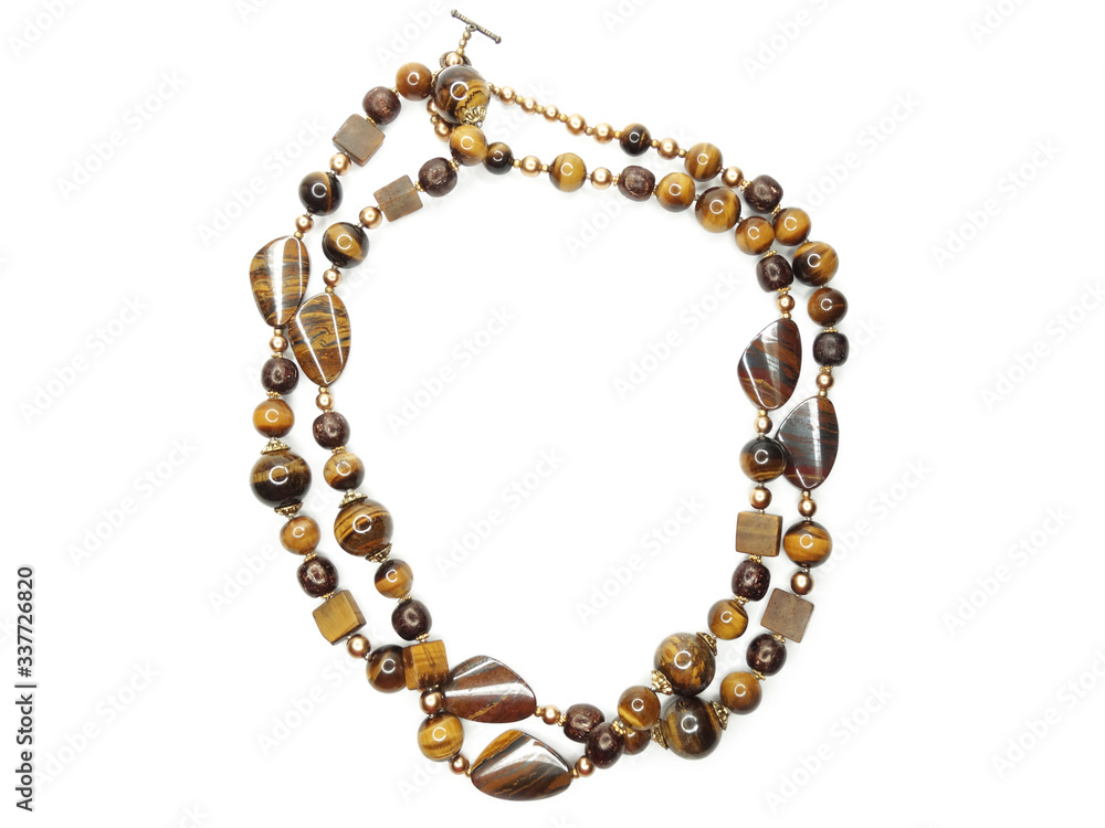 fashion beads necklace jewelry with semigem crystals tiger eye fashion beads necklace jewelry with semigem crystals tiger eye