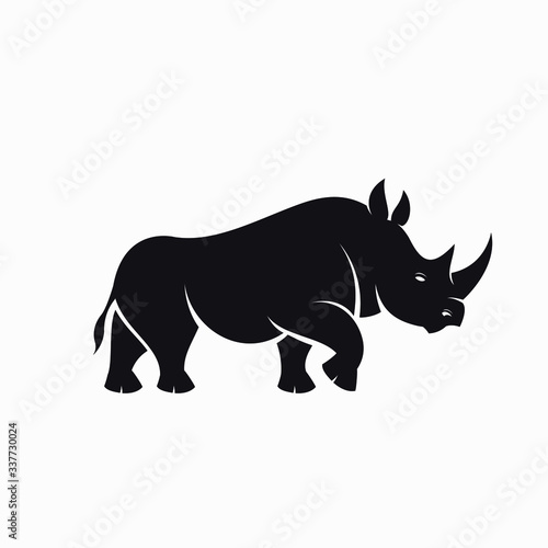Vászonkép Rhino Vector Illustration
