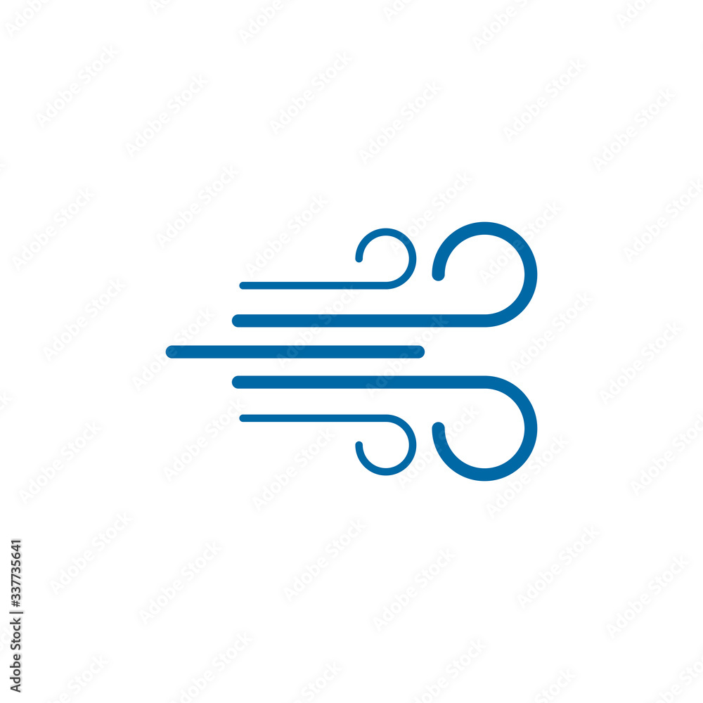 Wind symbol logo design template Wind symbol logo design template