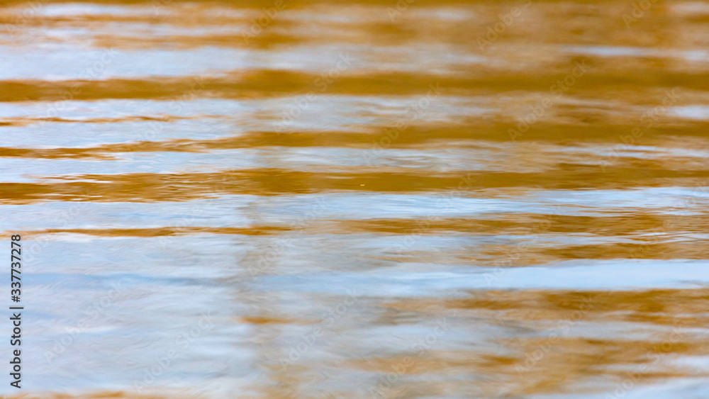 The surface of the water in the pond as an abstract background.