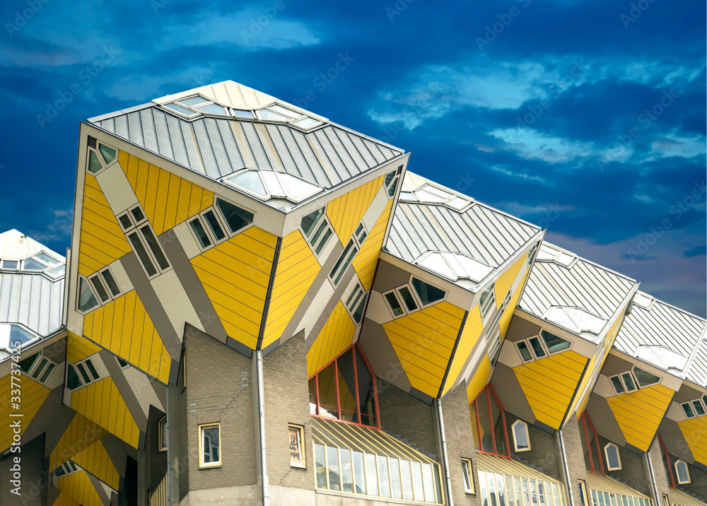 ROTTERDAM, NETHERLANDS Cube houses or Kubuswoningen in Dutch are a set of innovative houses
